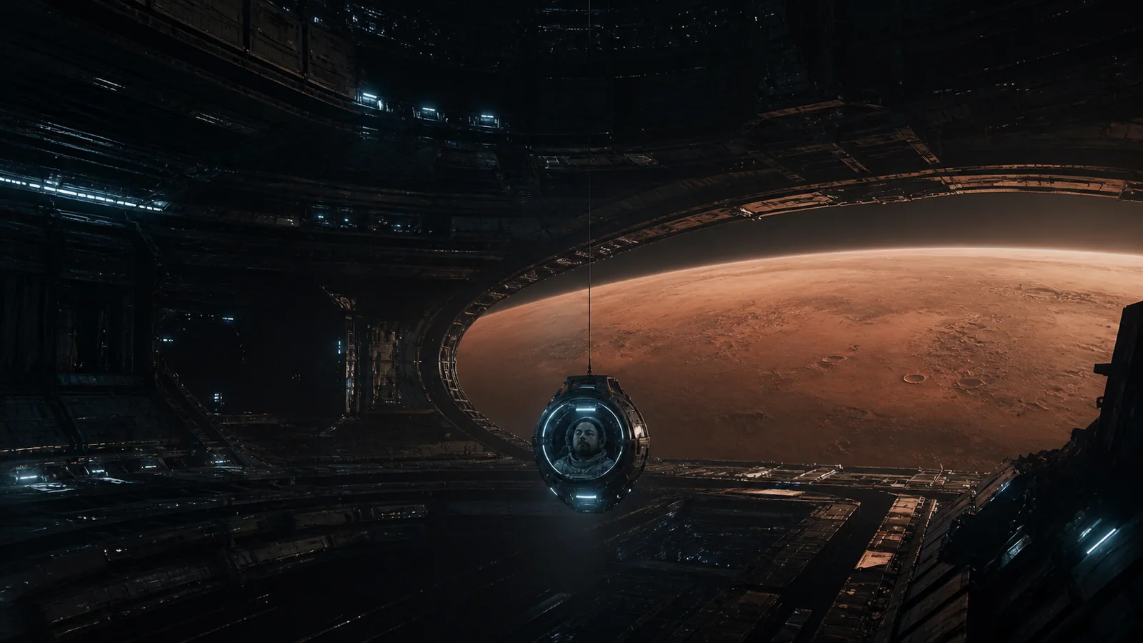 An unknown vessel finding Matt’s escape capsule in Episode 26, Then Left Him on Mars
