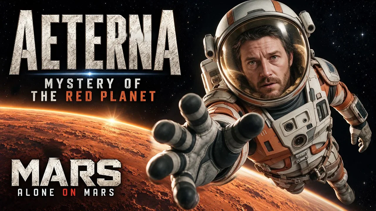 Official Extended Edition Part 6 artwork: Matt in a spacesuit reaches toward the viewer above Mars. The text reads AETERNA, MYSTERY OF THE RED PLANET, and MARS — ALONE ON MARS.